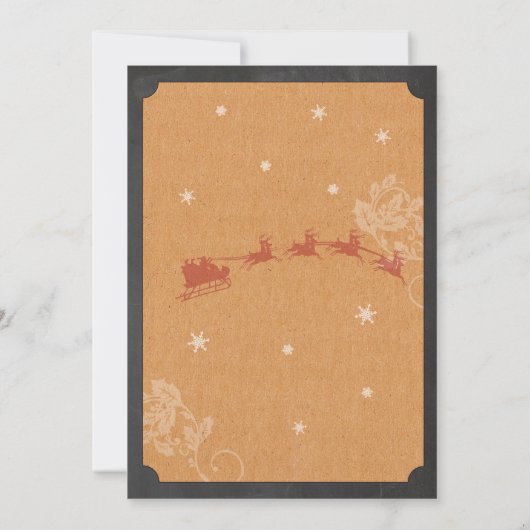 ドリンク食べとベメリートナカイ招待状 招待状 (裏面)