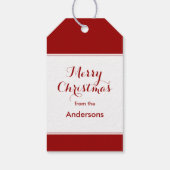 ドリンク食べとベメリーホリディディナーパーティーギフト ギフトタグ (裏面)