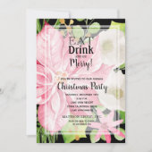 ドリンク食べとベーのフローラのメリークリスマスパーティー 招待状 (正面)