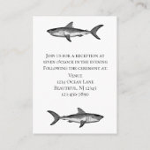 ドリンク食べとベーのヴィンテージ結婚したシャーク披露宴 エンクロージャーカード (裏面)