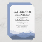 ドリンク食べとベー山のリハ結婚したーサルディナー 招待状 (正面/裏面)