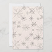 ドリンク食べと怖がるハローウィンパーティカード 招待状 (裏面)