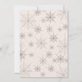 ドリンク食べと怖がるハローウィンパーティカード 招待状 (裏面)