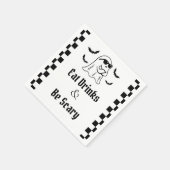 ドリンク食べと怖がるハローウィンパーティ スタンダードカクテルナプキン (角)