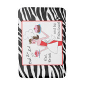 「ドリンク食べと素晴らしい」 DIVAラグ バスマット (正面縦)