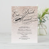 ドリンク食べとBeリハ結婚したーサルディナー招待状 招待状 (スタンド正面)