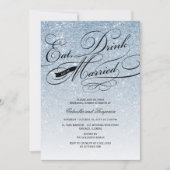 ドリンク食べとBeリハ結婚したーサルディナー招待状 招待状 (正面)