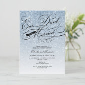 ドリンク食べとBeリハ結婚したーサルディナー招待状 招待状 (スタンド正面)