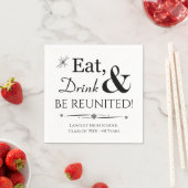 ドリンク食べアンドビー再会レトロクラス懇親会 スタンダードカクテルナプキン (インサイチュ)