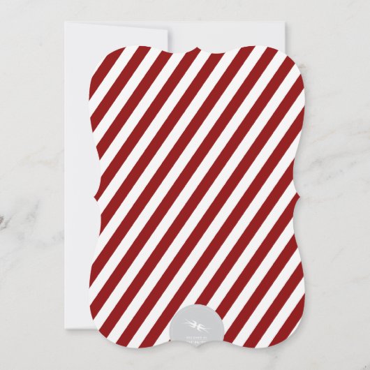 ドリンク食べアンドベメリーー素朴ホリデーパーティー招待状 招待状 (裏面)