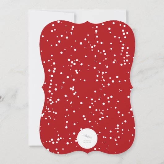 ドリンク食べアンドベメリーー素朴ホリデー招待状 招待状 (裏面)