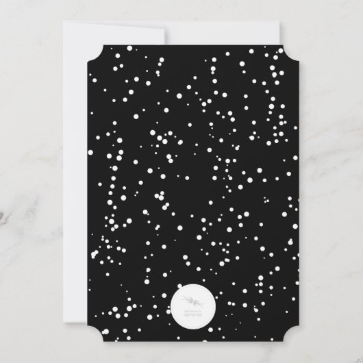 ドリンク食べアンドベメリーー素朴ホリデー招待状 招待状 (裏面)