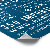 ドリンク食べバー&グリルロゴ， Pub/Brewery ポスター (角)