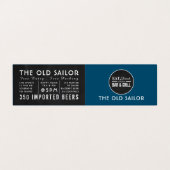 ドリンク食べバー&グリルロゴ、Pub/Brewery、詳細 名刺 (外部フラット)