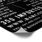 ドリンク食べバー&グリル、パブ/ブルワリー広告ズ ポスター (角)