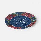 ドリンク食べビーネイビメリーーのフローラのクリスマスパーティー ペーパープレート (アングル)