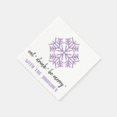 ドリンク食べブ紫メリー梅白黒雪 スタンダードカクテルナプキン (角)