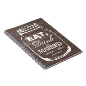 ドリンク食べブ結婚したーはメイスン結婚ジャーのゲストブック ノートブック (右側)