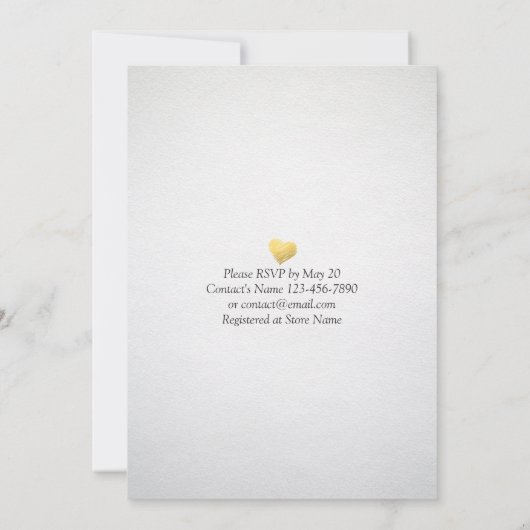 ドリンク食べベの結婚したティール(緑がかった色)結婚金ゴールドアゲイト 招待状 (裏面)