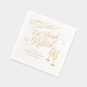 ドリンク食べベシャンパ退職したン退職パーティー 箔ナプキン (左)