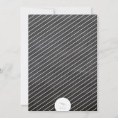 ドリンク食べベチョークメリーボードホリデーパーティー招待状 招待状 (裏面)