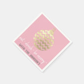 ドリンク食べベピメリーックグレイ白金ゴールド休日 スタンダードカクテルナプキン (角)