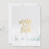 ドリンク食べベメリークリスマスホリデーディナーパーティー 招待状 (裏面)