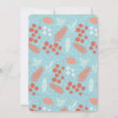 ドリンク食べベリースメリークリスマスホリデーパーティー 招待状 (裏面)