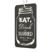 ドリンク食べメイスンジャーの車の空気の新鮮さ カーエアーフレッシュナー (左)