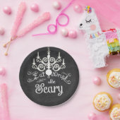 ドリンク食べー怖いチョークハローウィンパーティプレート ペーパープレート (パーティー)