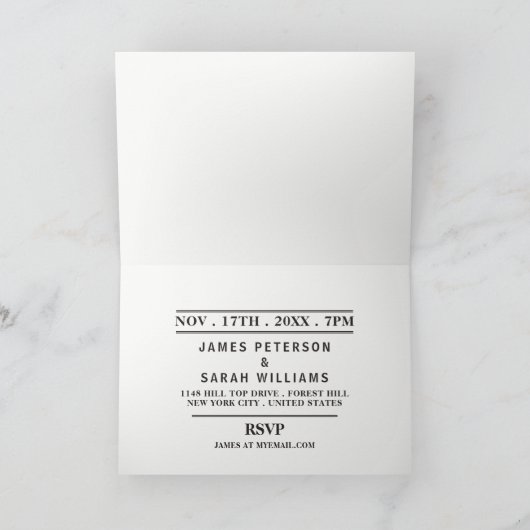 ドリンク食べ引っ越し祝いパーティーパーティーダートブラウン招待状 招待状 (内部)