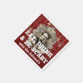 ドリンク食べ怖いスパイダーハロウィンクラフトくもの巣赤 スタンダードカクテルナプキン (角)