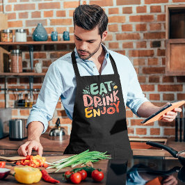 ドリンク食べ楽しむギフトおもしろいエプロン エプロン