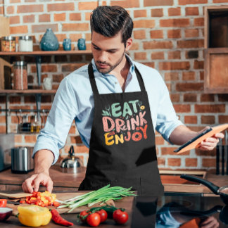 ドリンク食べ楽しむギフトおもしろいエプロン エプロン