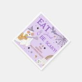 ドリンク食べ&ビーホラーおもしろい不気味ハローウィンパーティ スタンダードカクテルナプキン (角)