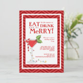 ドリンク食べ&ビーメリークリスマスカクテルパーティー 招待状 (スタンド正面)