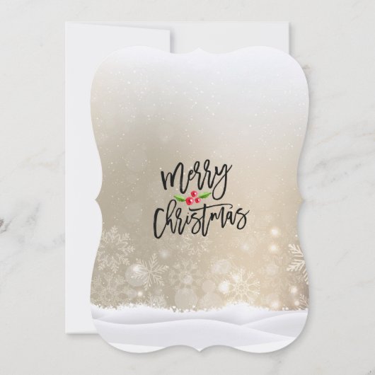 ドリンク食べ&ビーメリークリスマスパーティの招待状 招待状 (裏面)