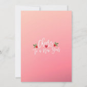 ドリンク食べ&ビーメリークリスマスパーティの招待状 招待状 (裏面)