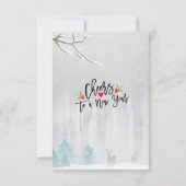 ドリンク食べ&ビーメリースノー鹿バードホリデーパーティー 招待状 (裏面)