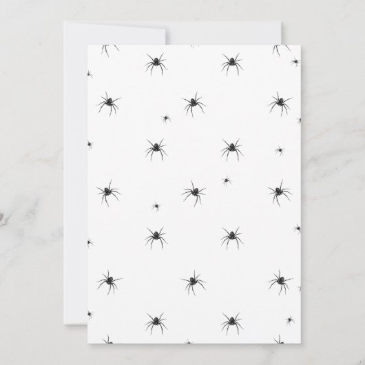 ドリンク食べ&ビー怖いハローウィンパーティ招待状 招待状 (裏面)