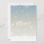 ドリンク食べ&ベメリークリスマスホリデーパーティーカード 招待状 (裏面)