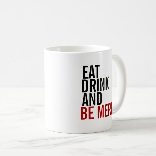 ドリンク食べ&ベメリーホリディコーヒーマグ コーヒーマグカップ (正面右)