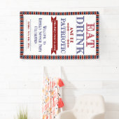 ドリンク食べ&ベー愛国4th 7月プール&バーベキューパーティー 横断幕 (インサイチュ)