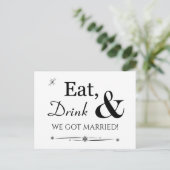 ドリンク食べWeレトロ得の駆け落ちパーティー ポストカード (スタンド正面)