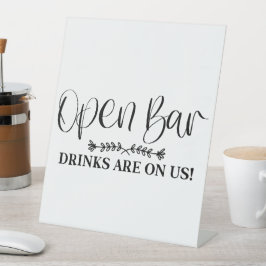 ドリンク飲み放題ペデスタルサイン 台座サイン