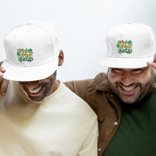 ドリンク飲サンおもしろい・パトリック文字デザイン キャップ