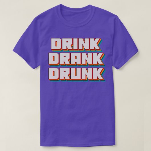 ドリンク飲飲み1 Tシャツ (デザイン正面)
