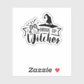 ドリンク魔女シール シール (シート)