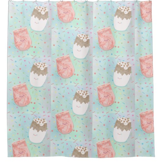 ドリンク シャワーカーテン (正面)