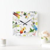 ドリンク スクエア壁時計 (ホーム)